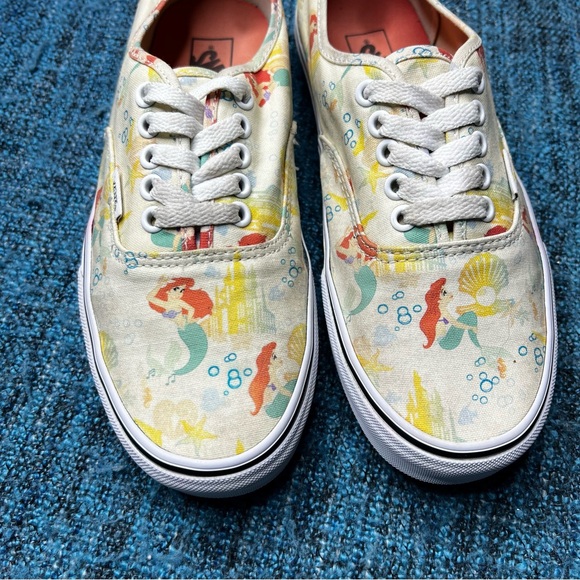RARE Vans x Disney Little Mermaid Authentic Sneakers Limited Edition - Picture 3 of 10